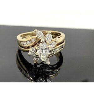 Engagement Ring Diamond 14K Yellow Gold Wedding 1.00ctw Women's Jewelry Size 6.5